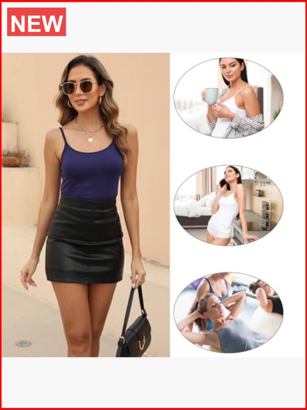 5 Pcs Women's Camisole Tank Top Undershirt Spaghetti Strap Basic Camisoles View 6